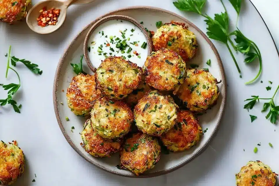 Zucchini Garlic Bites Rezept