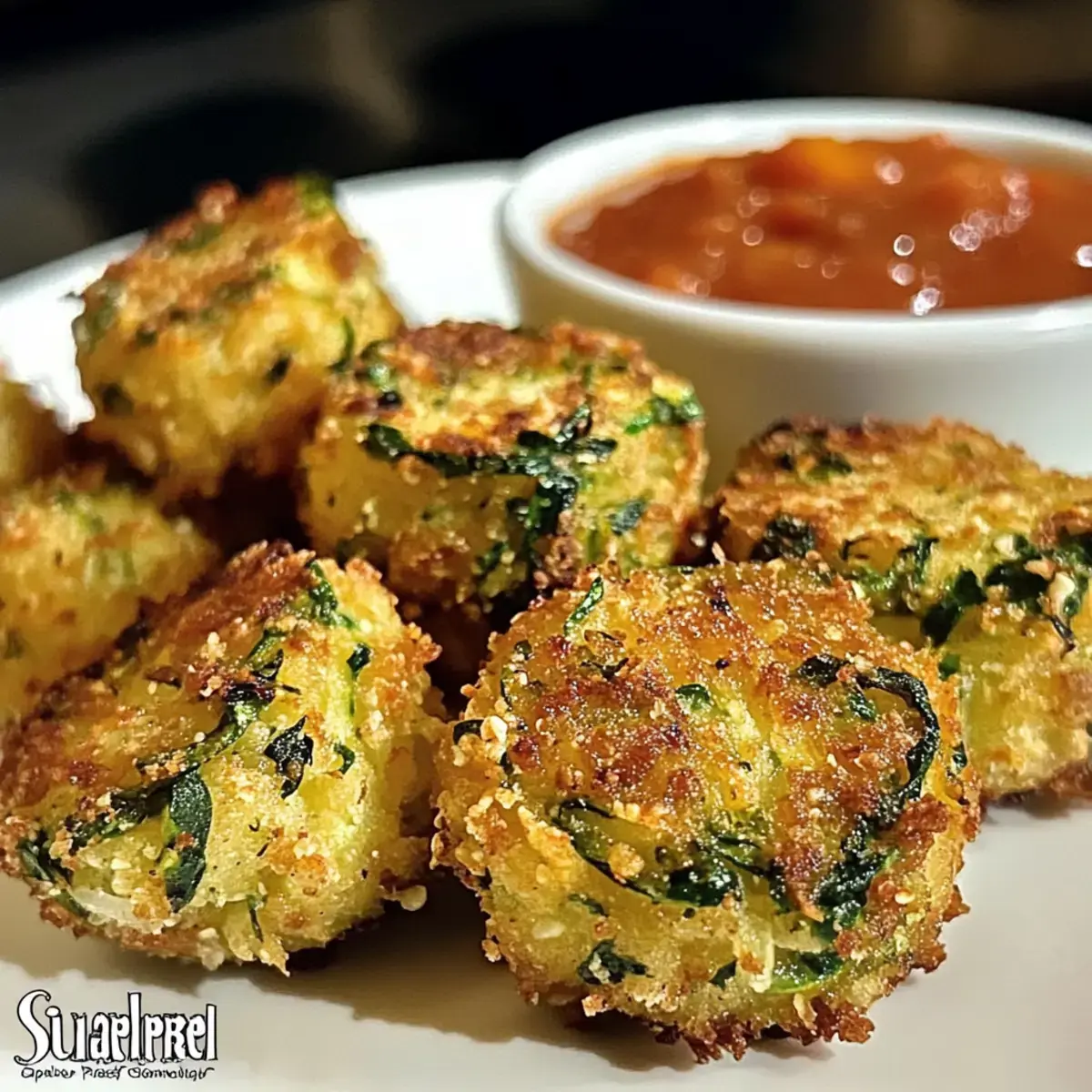 Zucchini Knoblauch Bissen