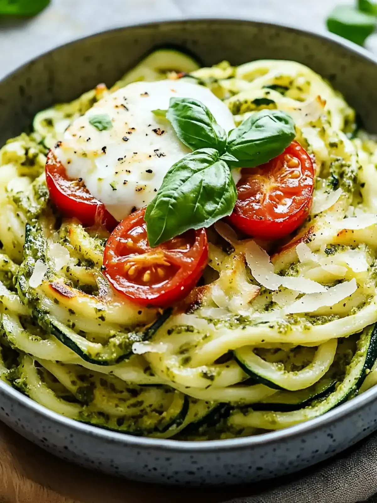 Zucchini Nudeln Pesto