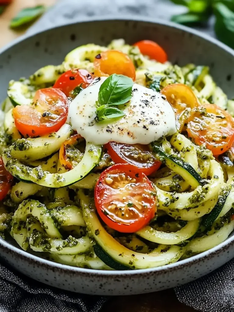 Zucchini Nudeln Pesto