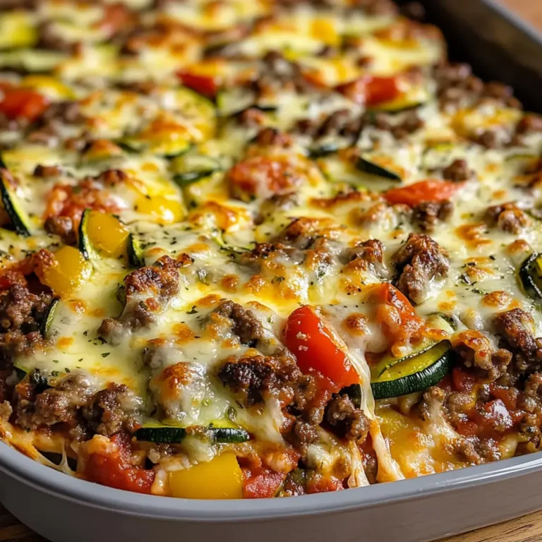 Zucchini Pizza Auflauf