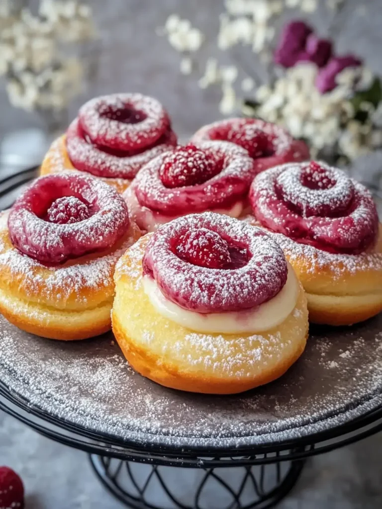 Verführerisches Zucker Himbeer Dänisches Gebäck für Genießer