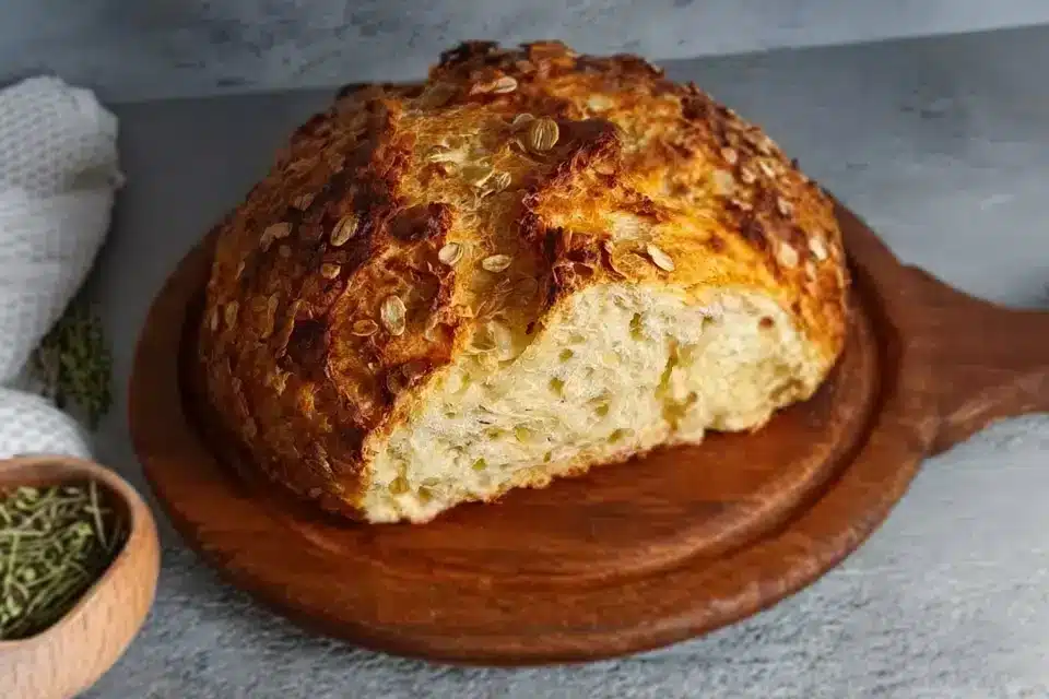 Zwiebel Quarkbrot ohne Hefe