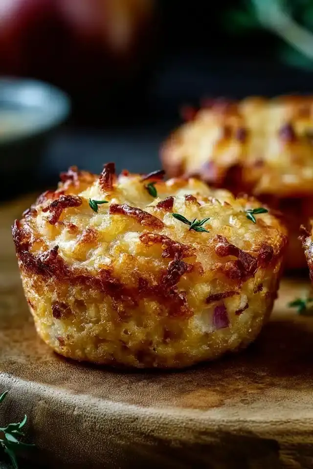 Zwiebelkuchenmuffins