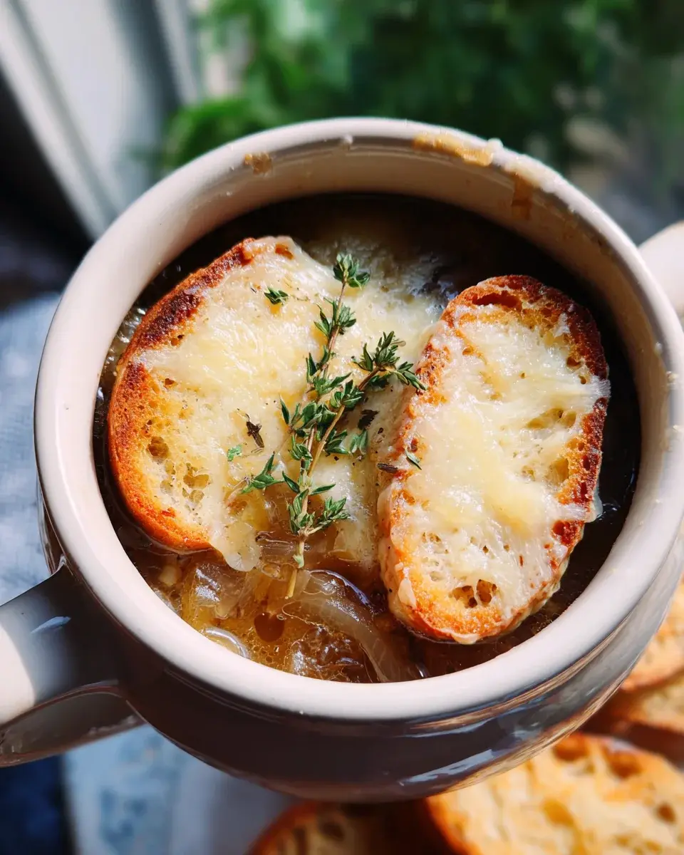 Zwiebelsuppe nach französischer Art