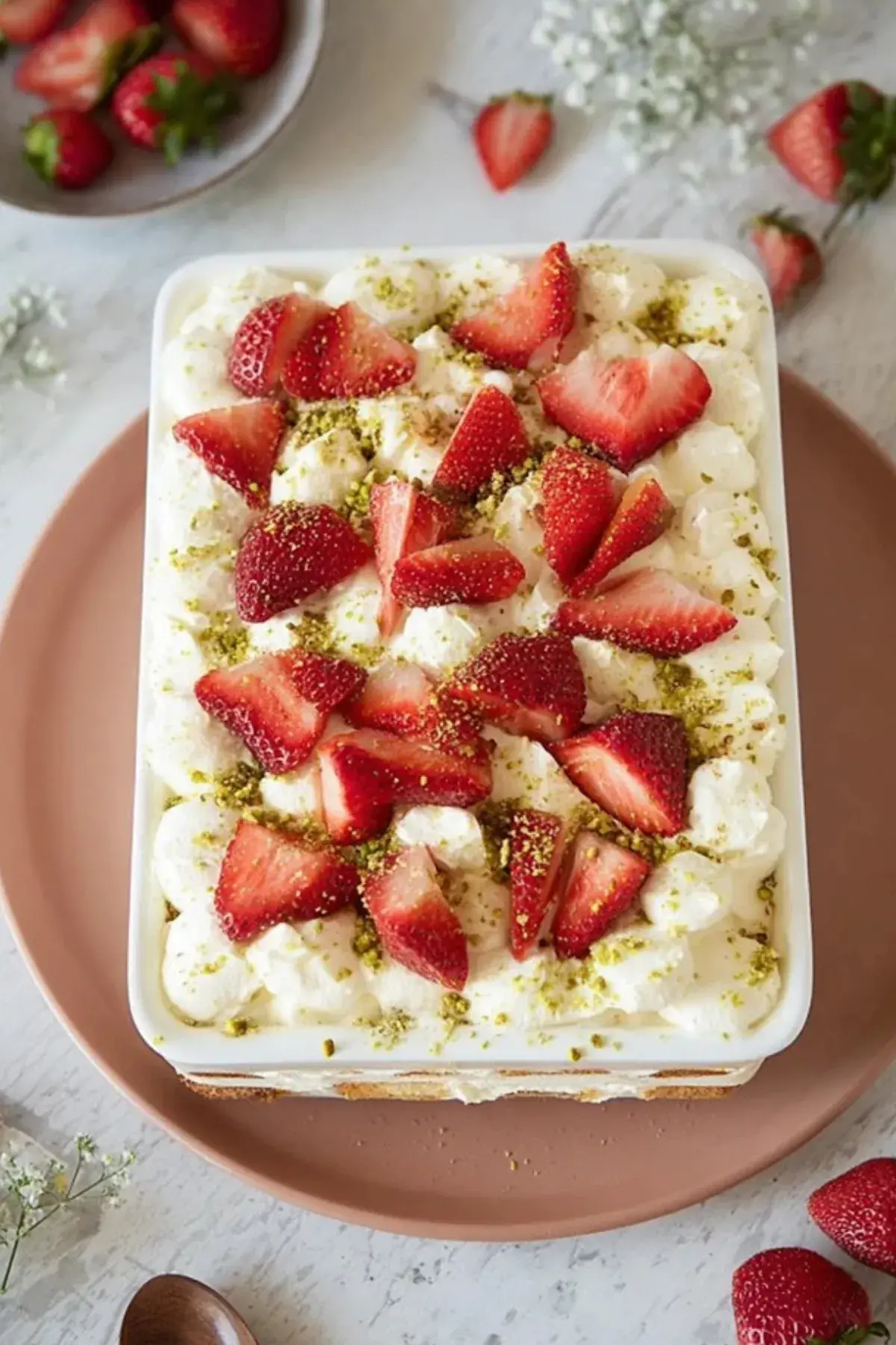 cremige Erdbeer Tiramisu