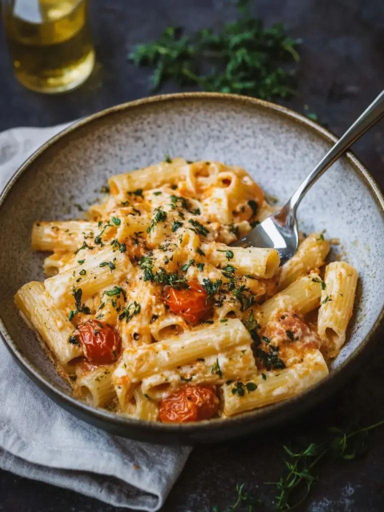 Cremige Tomaten-Knoblauch-Pasta – Ein köstliches 25-Minuten-Gericht