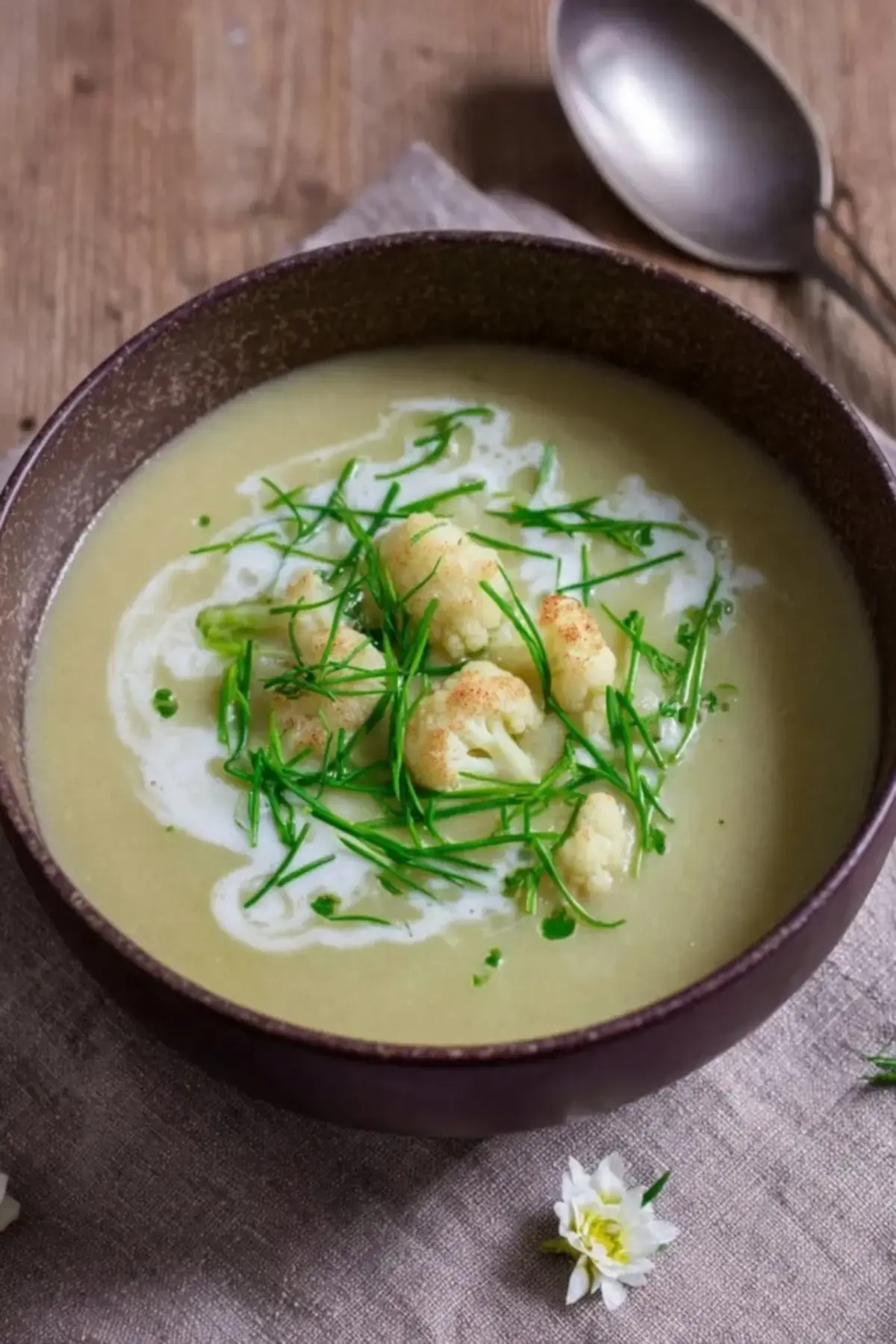 cremige blumenkohlsuppe