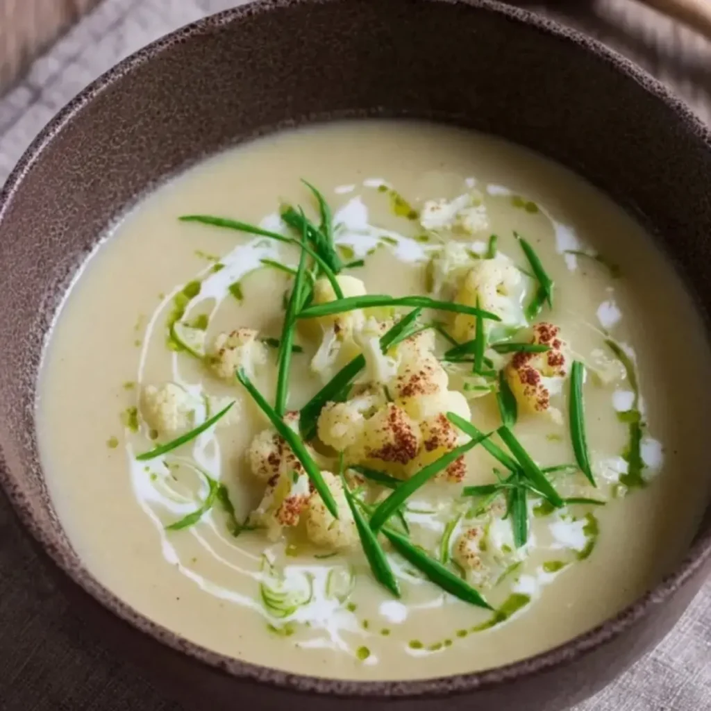 cremige blumenkohlsuppe
