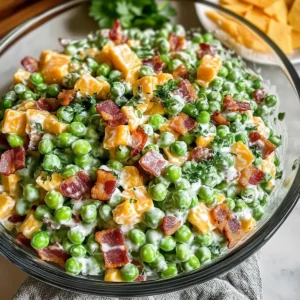 Cremiger Erbsensalat