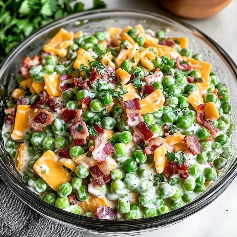 cremiger Erbsensalat Rezept