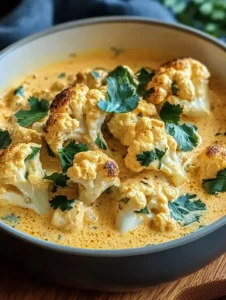 Cremiger Blumenkohl-Curry aus dem Backofen