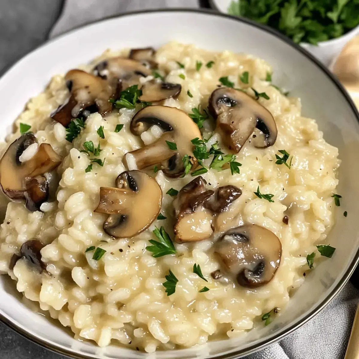 cremiges Pilzrisotto