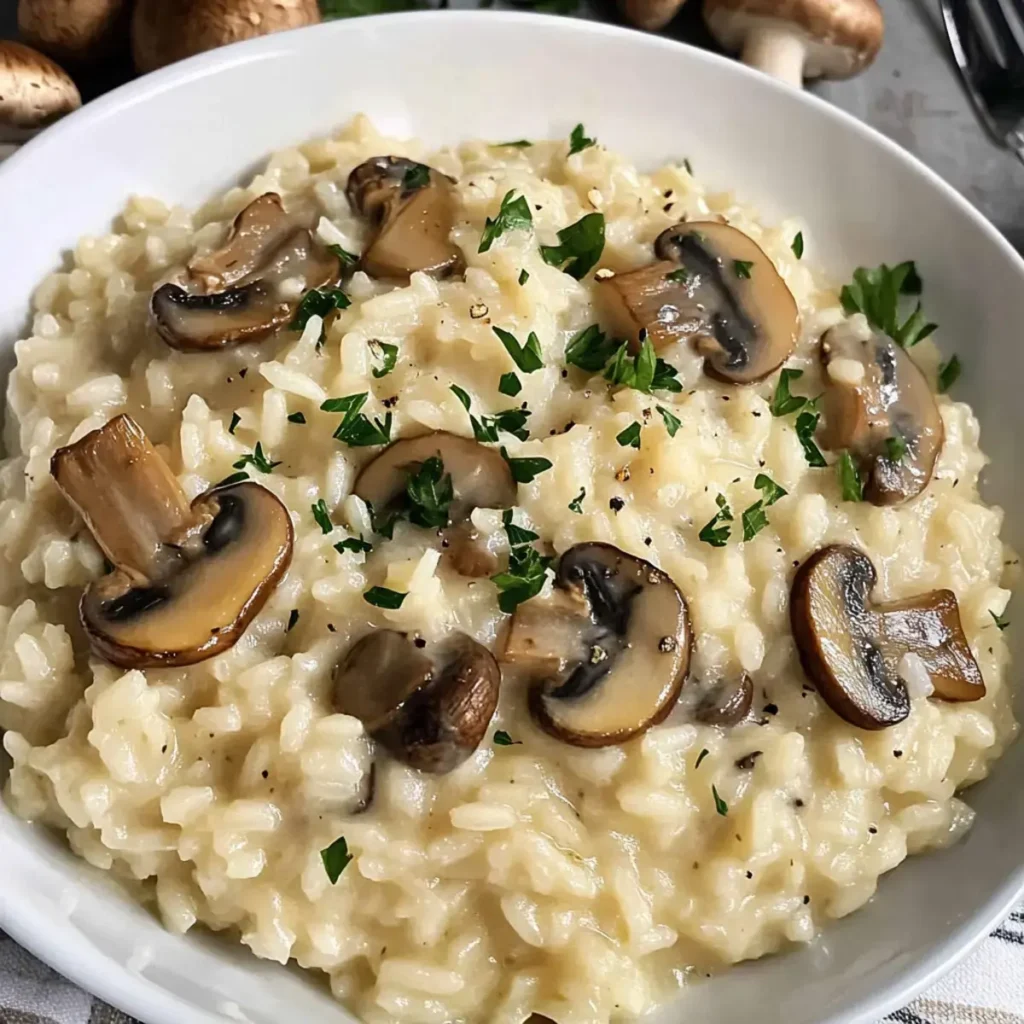 Cremiges Pilzrisotto – Einfache, köstliche Gourmet-Beilage