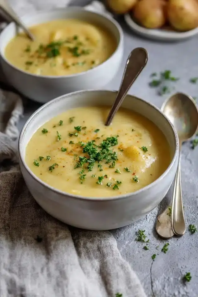 einfache Kartoffelsuppe vegan