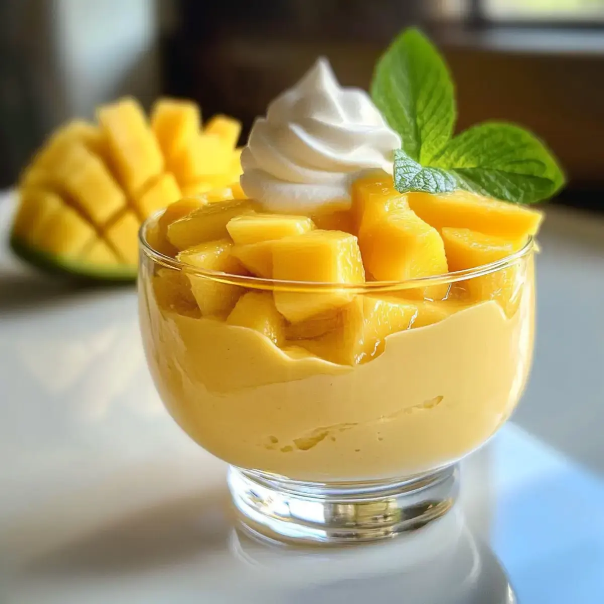 einfache samtige Mangomousse