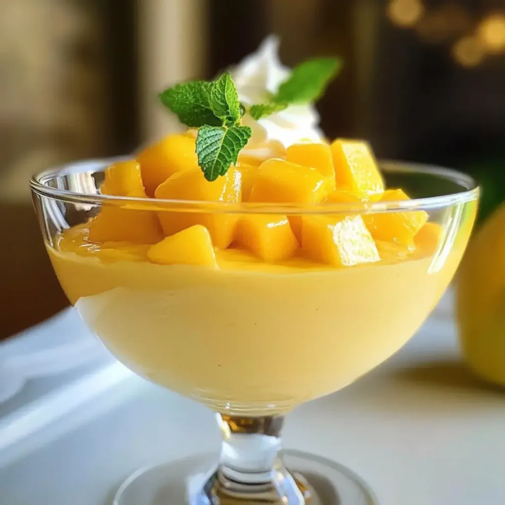 einfache samtige Mangomousse