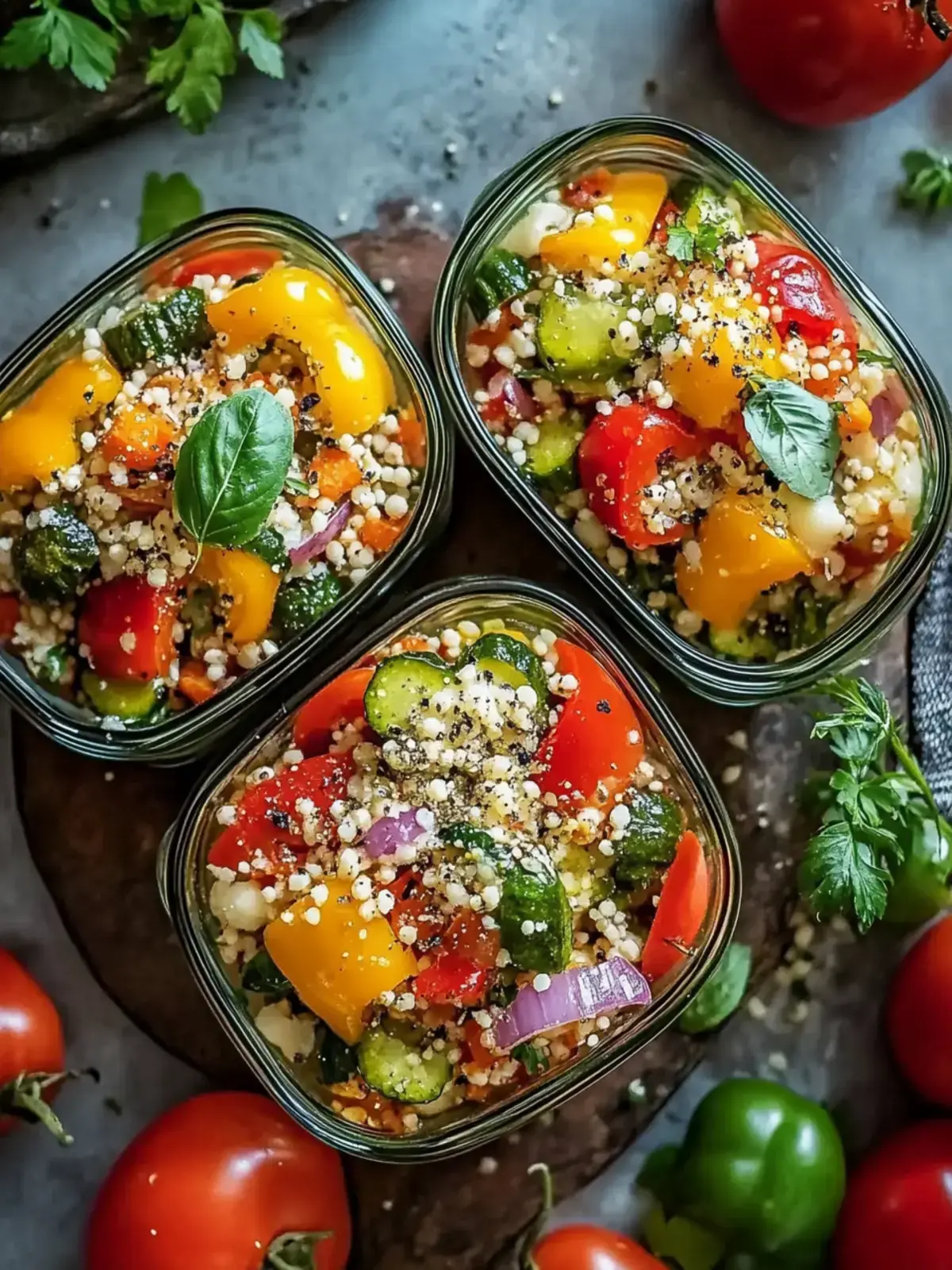 einfache vegetarische gefüllte Paprika mit Reis