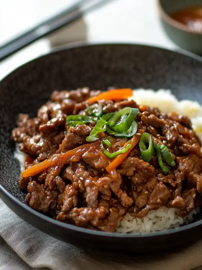 einfaches Bulgogi mit Hackfleisch