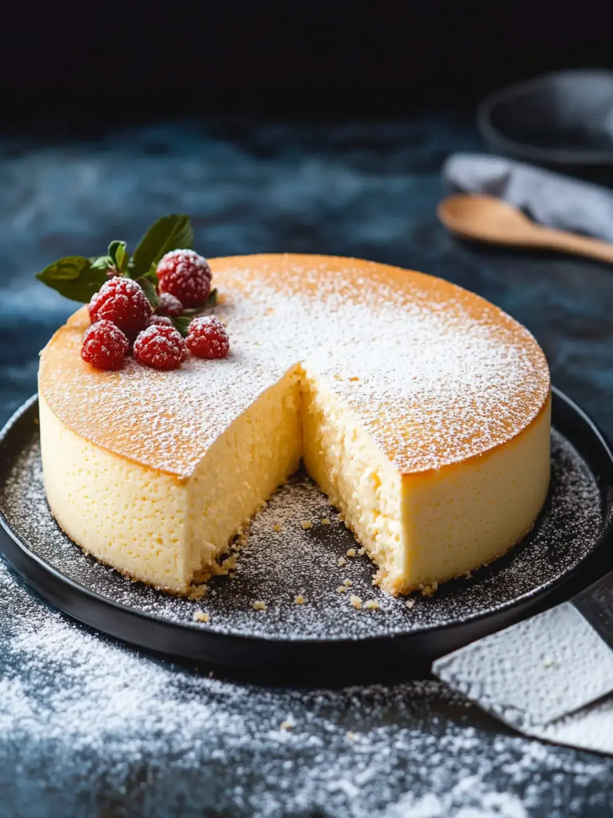 flauschig-weicher japanischer Käsekuchen