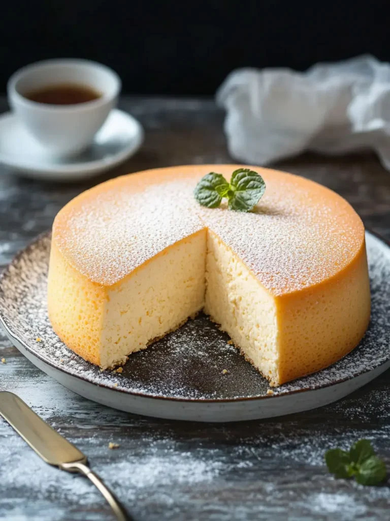 flauschig-weicher japanischer Käsekuchen