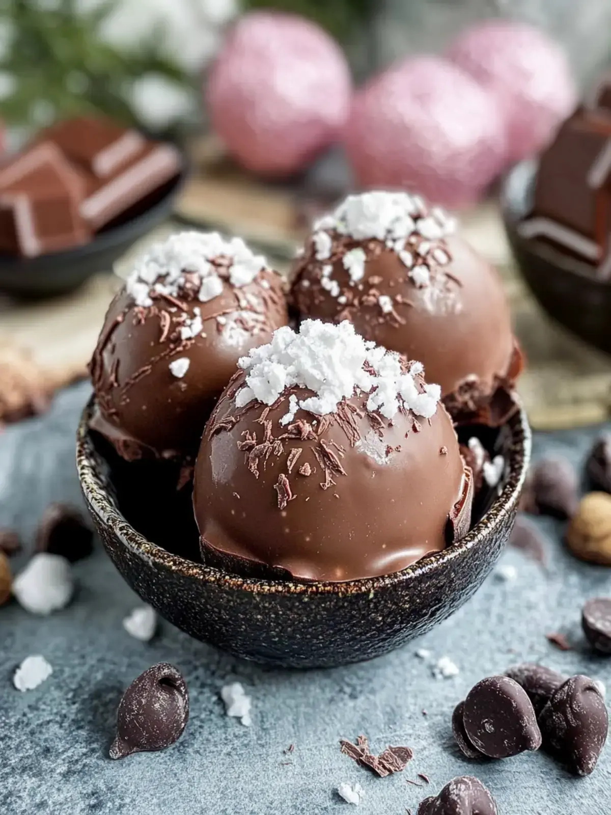 hausgemachte Schokoladenbomben