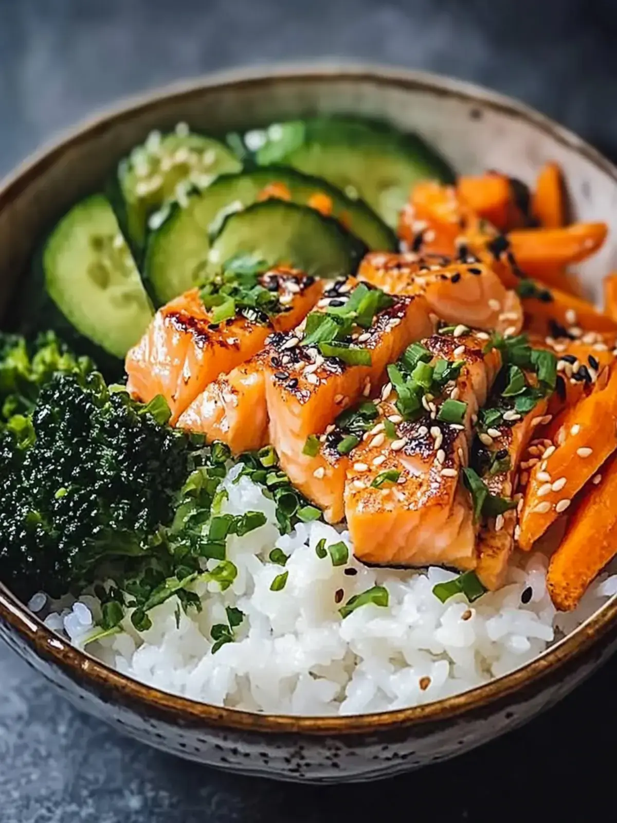 knusprige Lachs Bowls Rezept