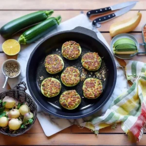 Knusprige Zucchini-Käse-Puffer