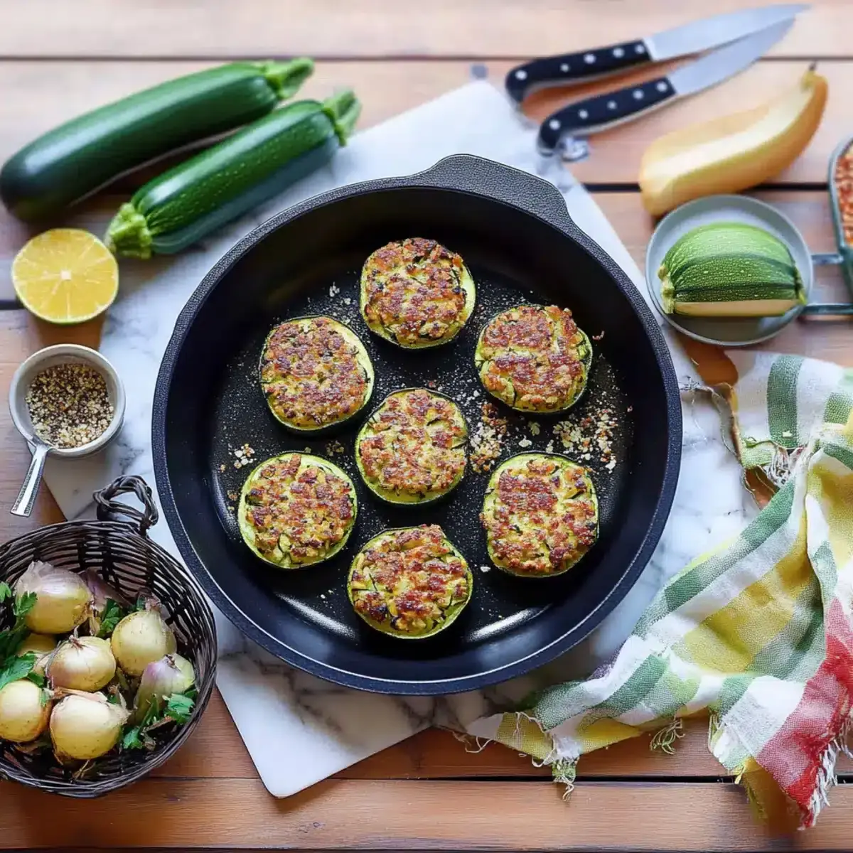 knusprige Zucchini Käse Puffer