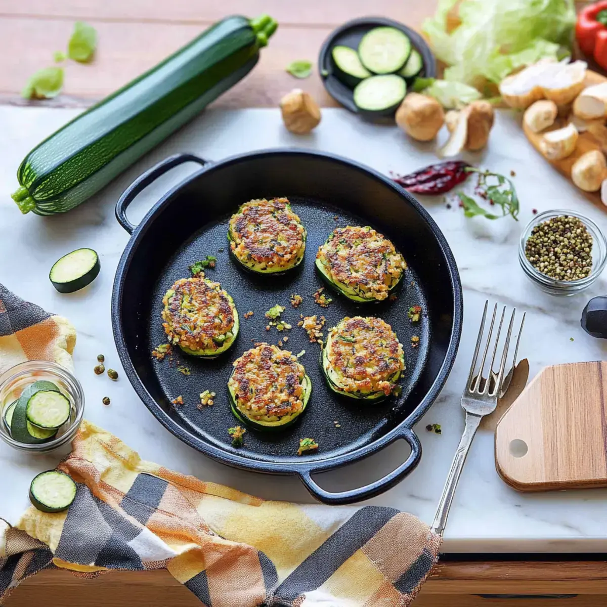 knusprige Zucchini Käse Puffer