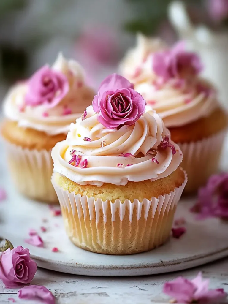 Magische Rosenwasser Cupcakes: Ein köstlicher Genuss