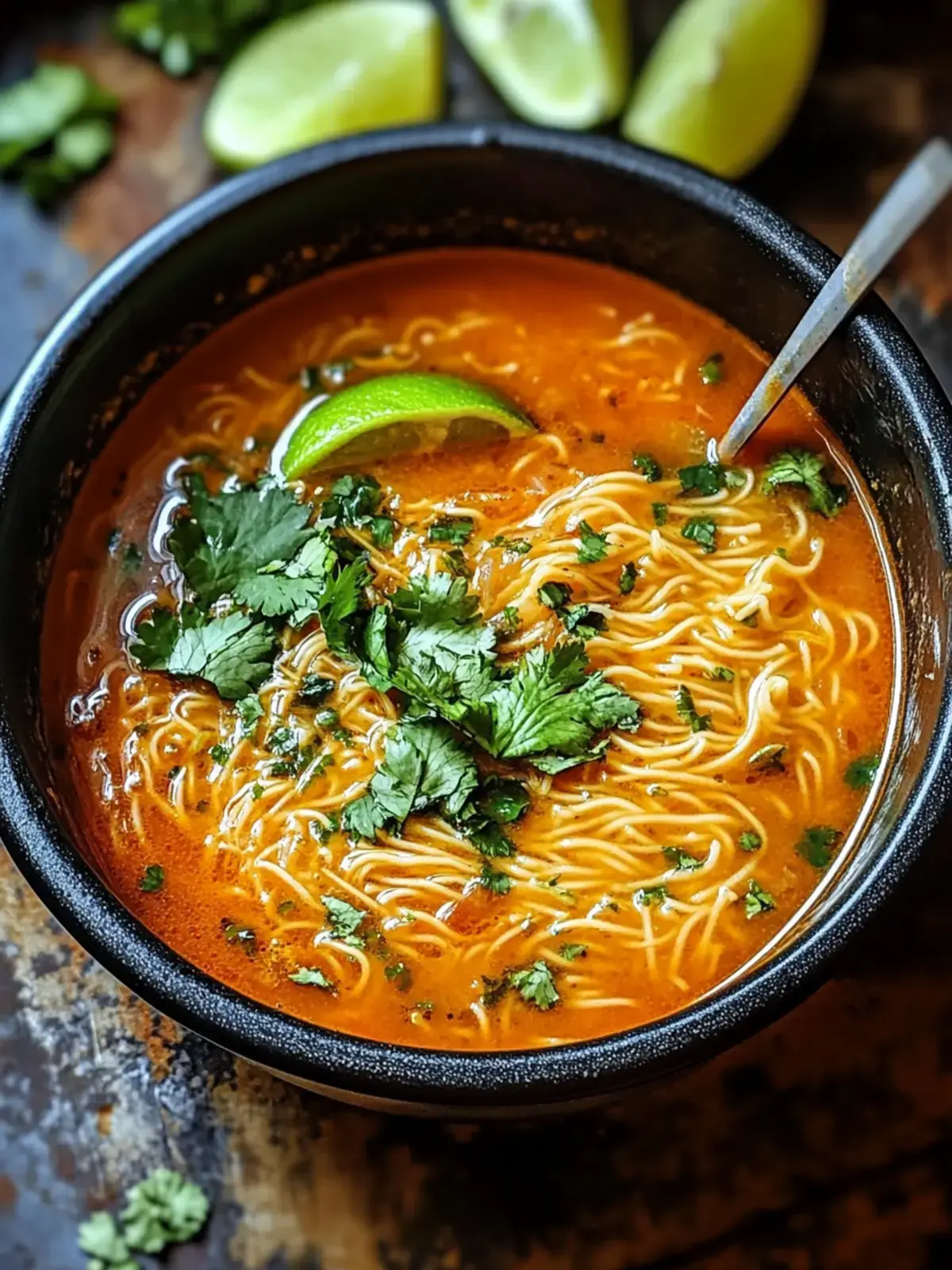 mexikanische Nudelsuppe Sopa de Fideo