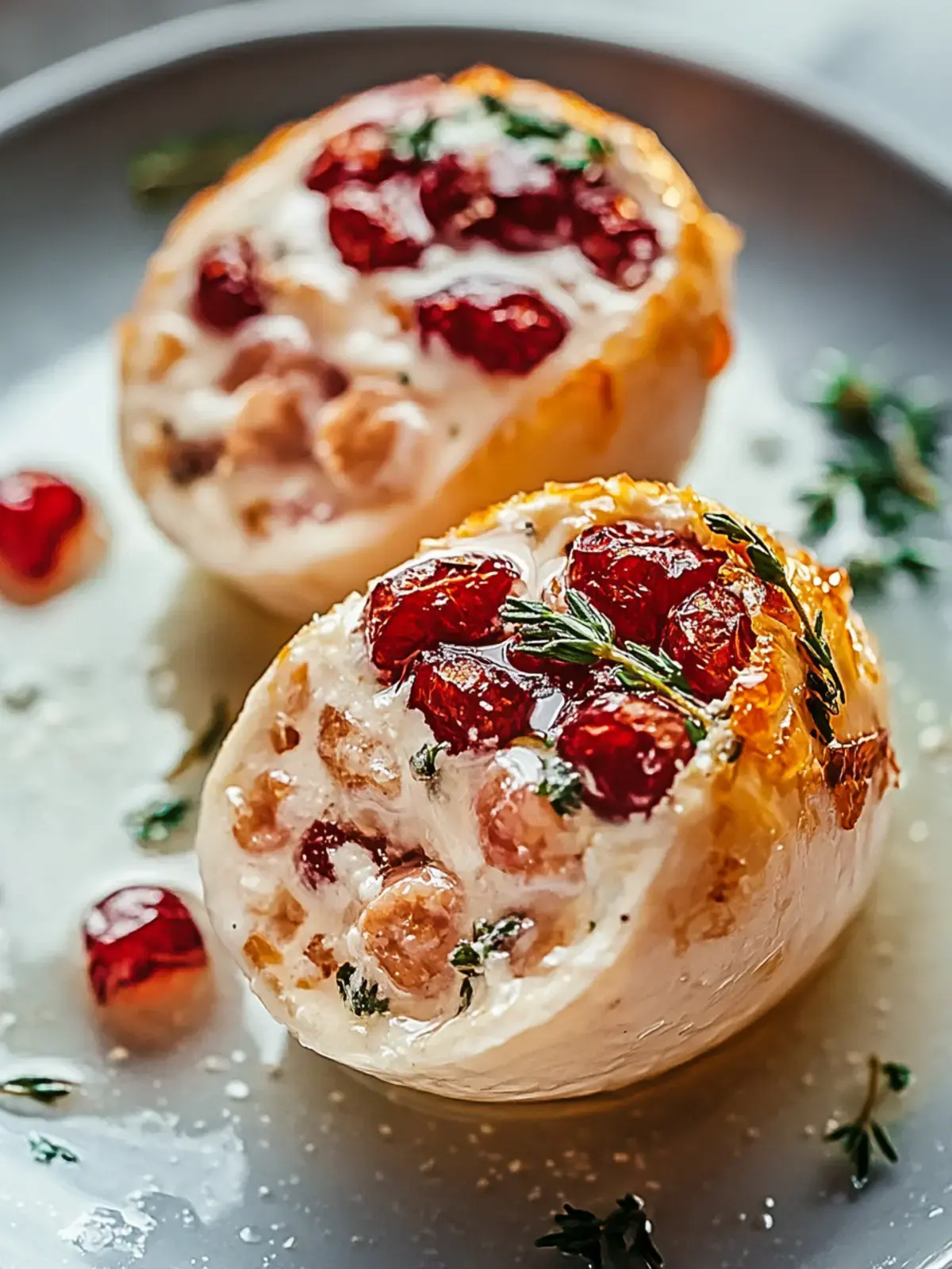 pikante gefüllte Hühnerbrüste