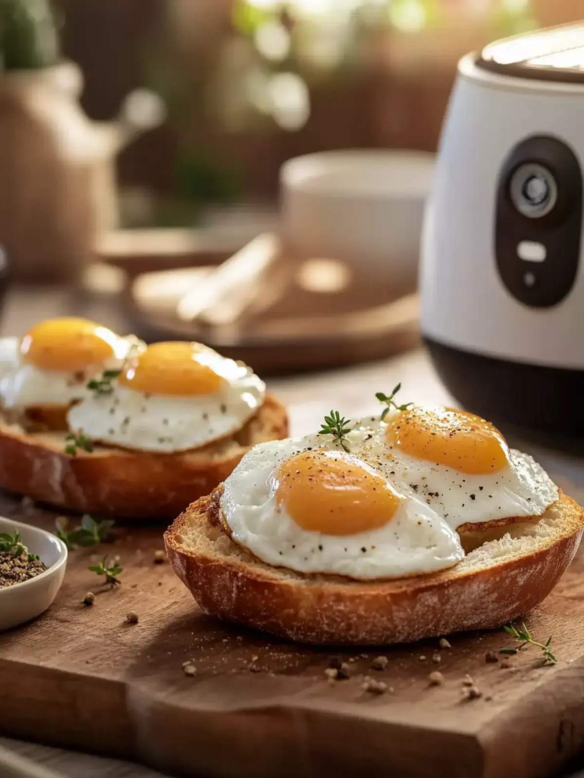 pochierte Eier aus Airfryer