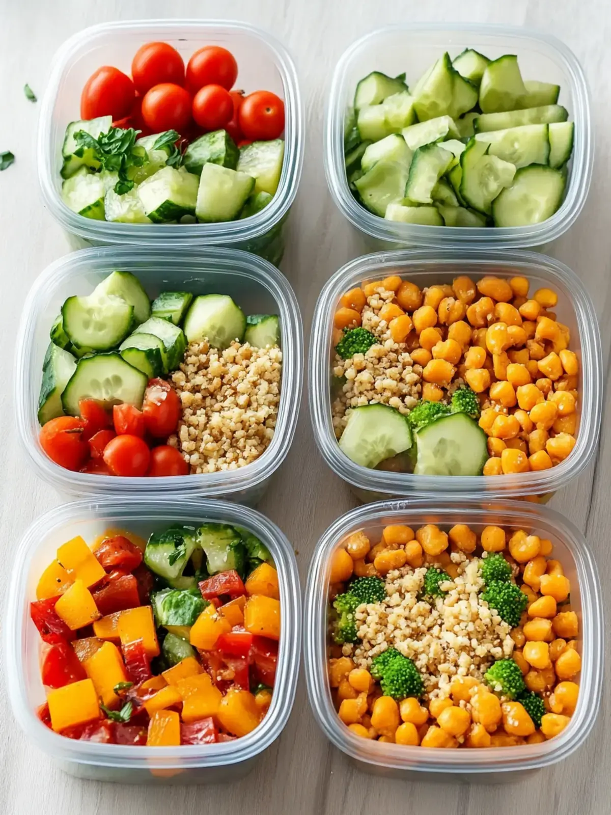 proteinreiche meal prep mittagessen