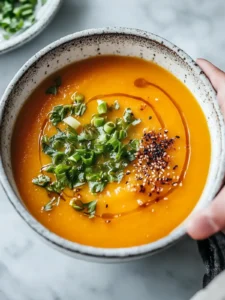 Scharfe Miso Karottensuppe