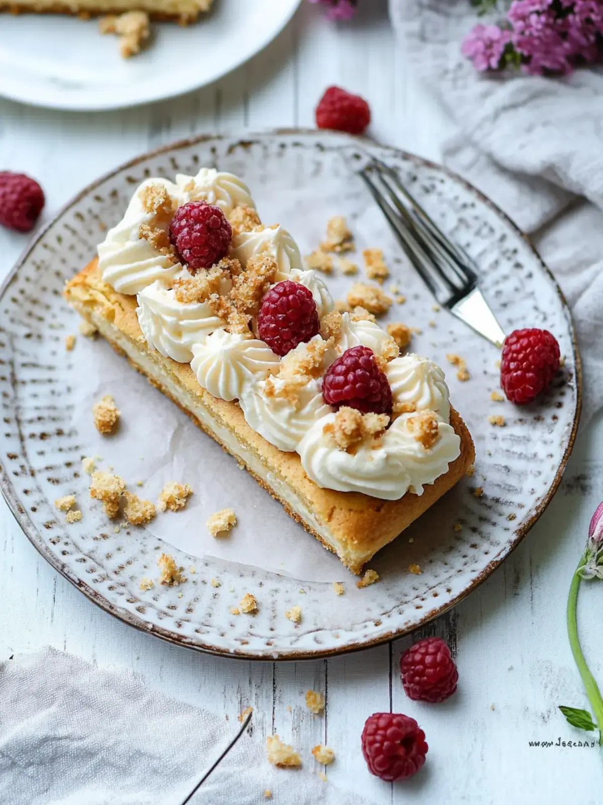 schneller Löffelbiskuit Kuchen mit Lotuscreme
