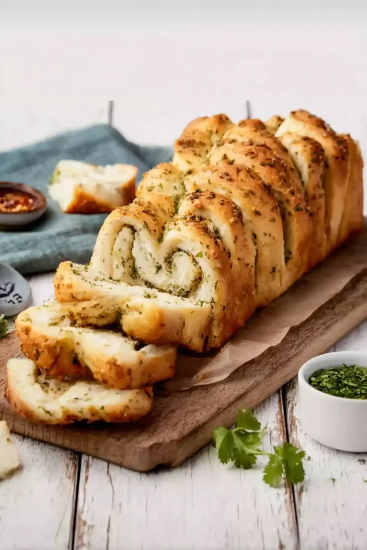 schnelles Kräuterzupfbrot