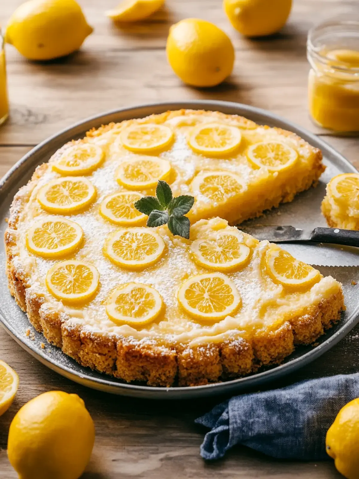 veganer Zitronen-Blechkuchen
