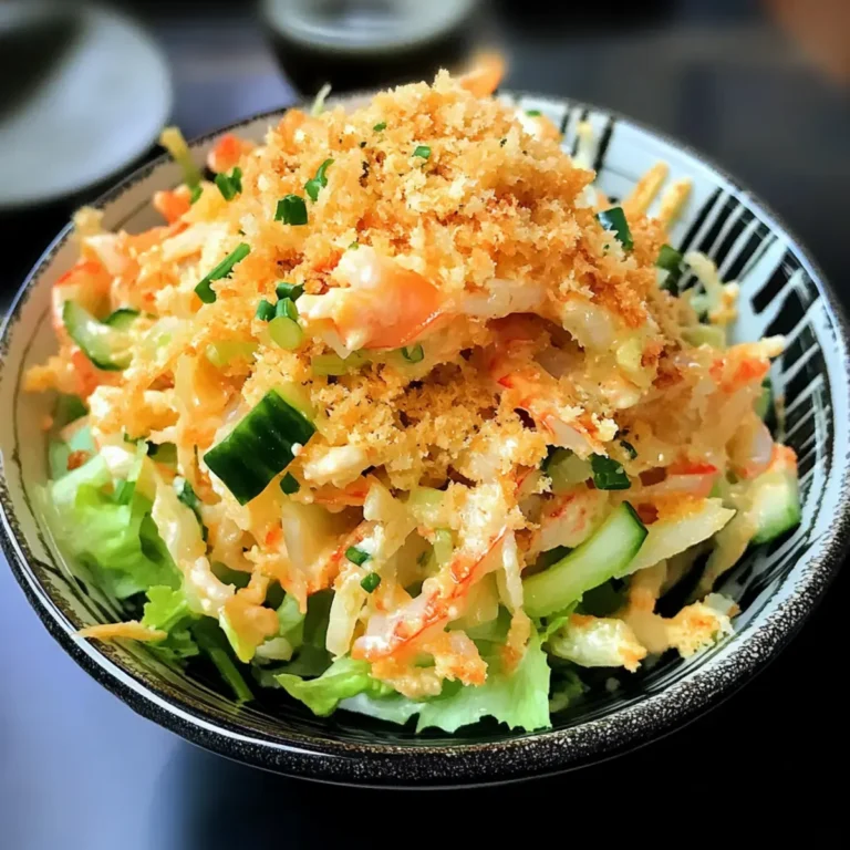 Würzige Kani-Salat mit knusprigem Panko – Einfach und lecker!