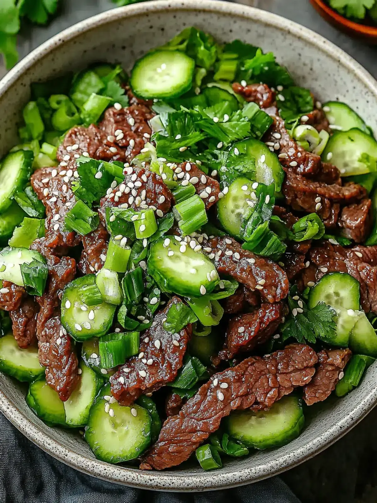 würziges Keto koreanisches Rinderhackfleisch