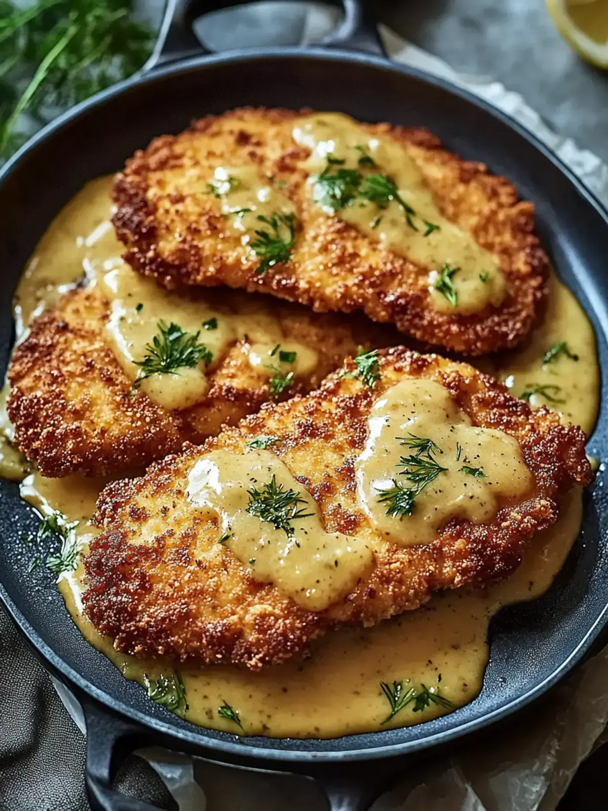 Überbackene Partyschnitzel