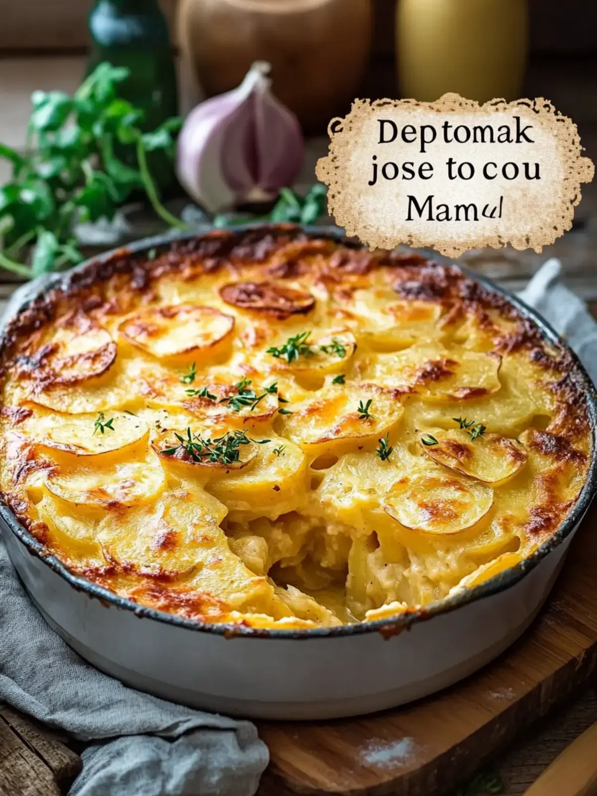 yberbackenes Kartoffelgratin