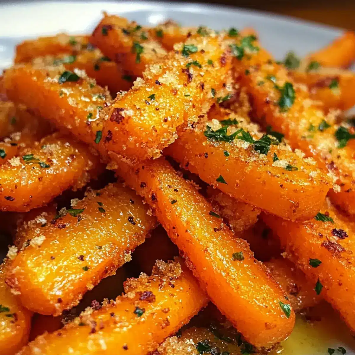 zerschlagene karotten