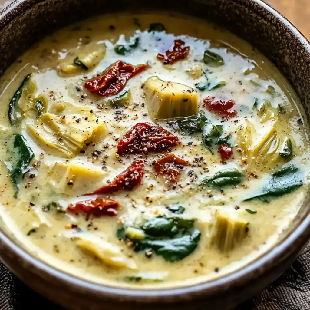 zitronige toskanische Artischockensuppe