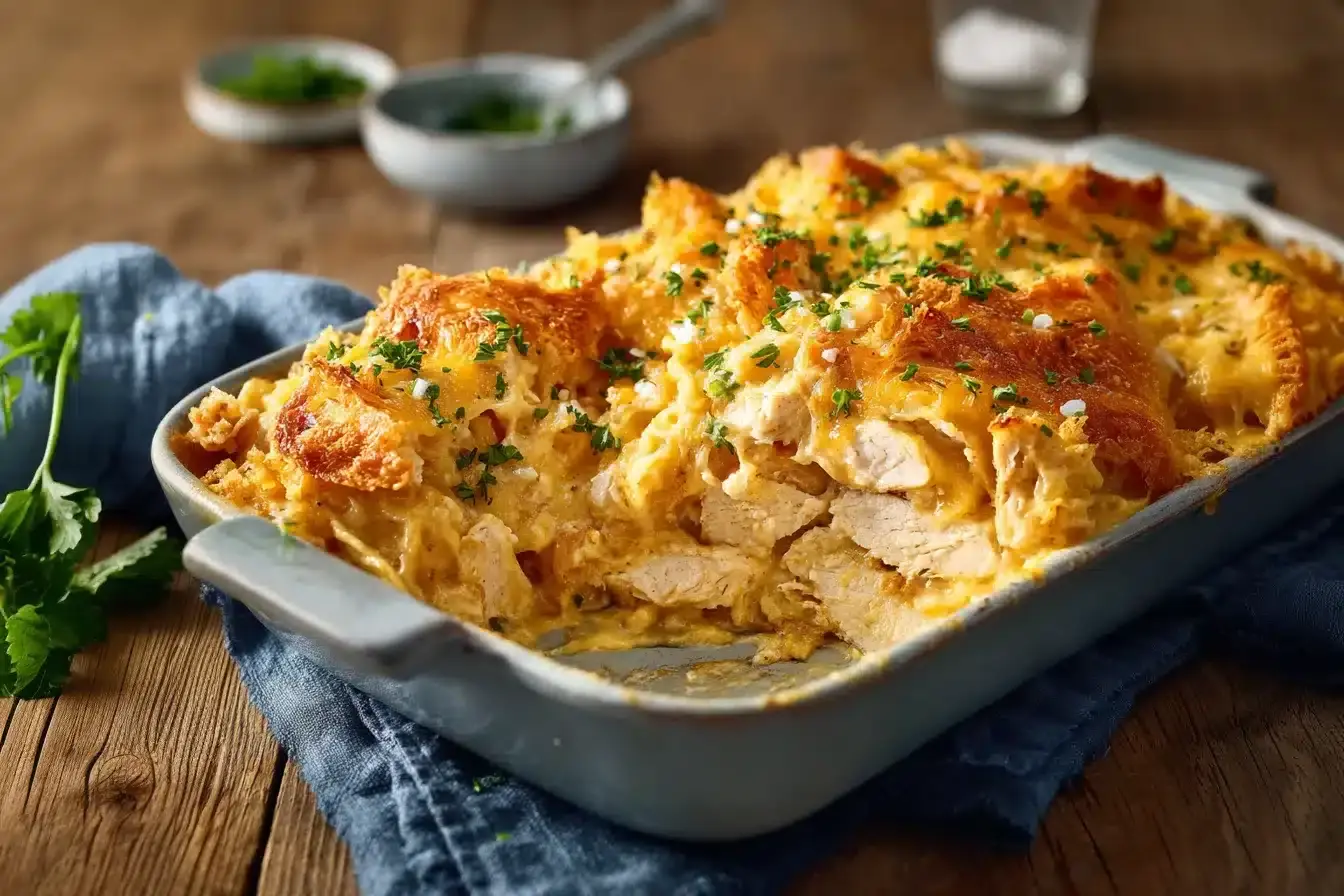 4-Zutaten Ranch-Hühnchen-Auflauf