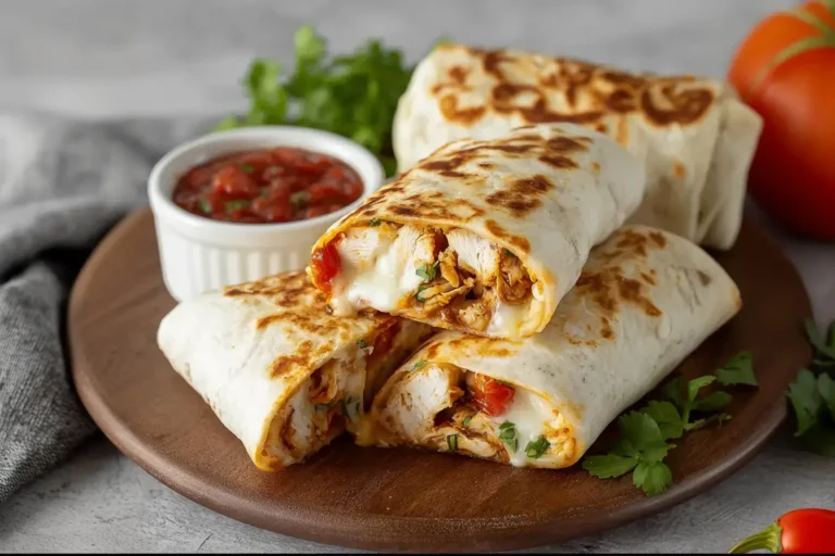 Air Fryer Chicken Mozzarella Wraps