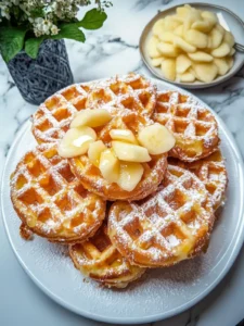 Apfelküchle Waffel Donuts