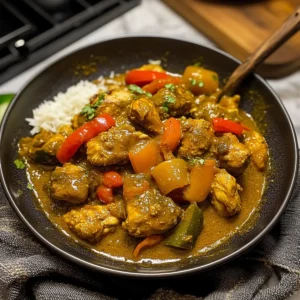 Authentisches Jamaikanisches Curry-Hühnchen