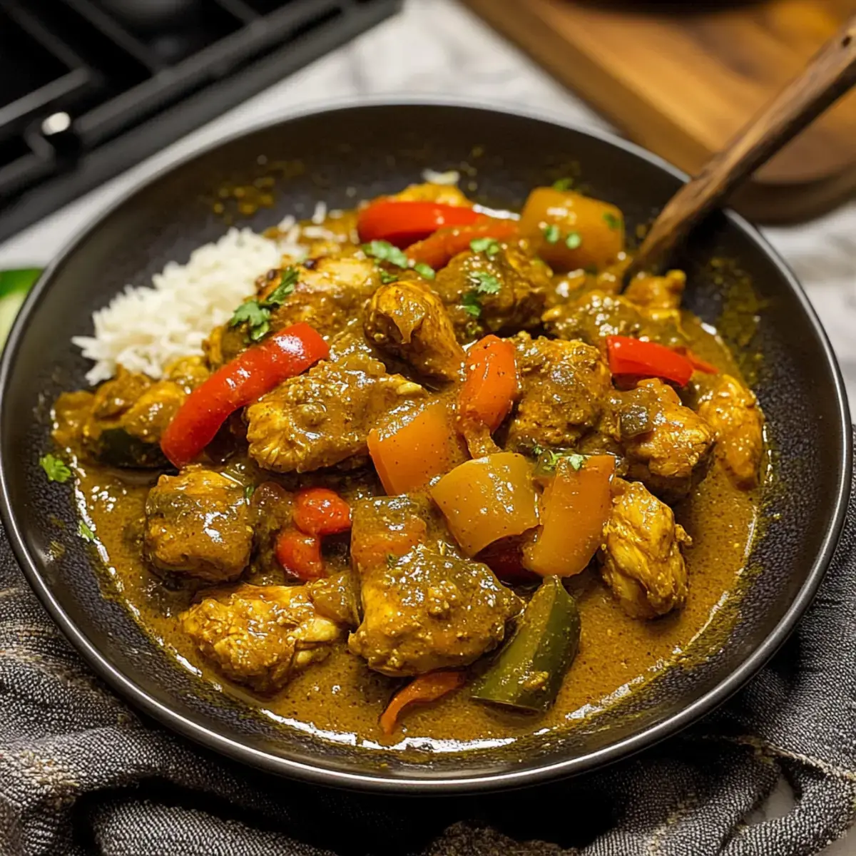 Authentisches Jamaikanisches Curry Hühnchen